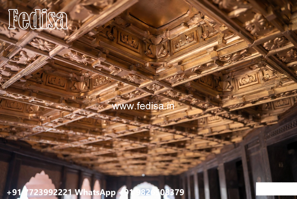 Wooden Classic Ceiling Design Latest Pop Design For Bedroom No-10150