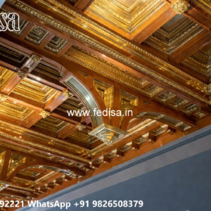 Wooden Classic Ceiling Design Normal Pop Design No-10153
