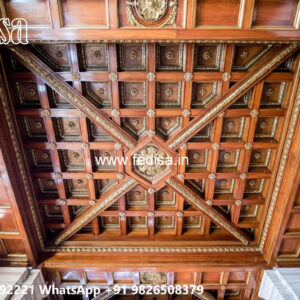 Wooden Classic Ceiling Design Pop Chhat Design No-10173