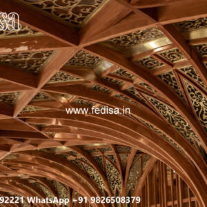Wooden Classic Ceiling Design _ Pop Design No-10181