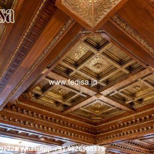Wooden Classic Ceiling Design Pop Design For Living Room 2026 No-10183