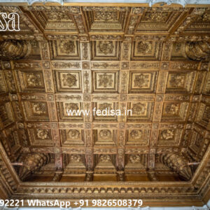 Wooden Classic Ceiling Design Pop Design For Dining Room No-10185