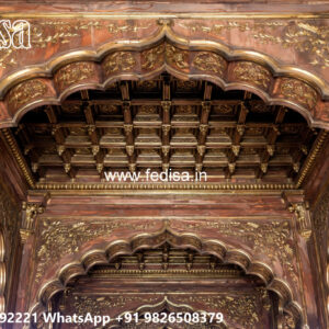 Wooden Classic Ceiling Design Gipson Ceiling Design No-10191