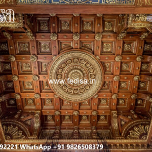 Wooden Classic Ceiling Design Ceiling Border Patti Design No-10206