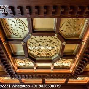 Wooden Classic Ceiling Design Pop Arch Design India No-10212