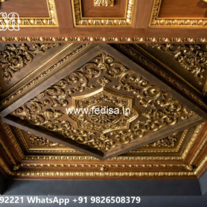Wooden Classic Ceiling Design Pop Chhat Ke Design No-10214