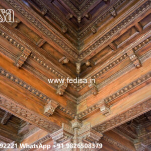 Wooden Classic Ceiling Design 3d Pop Design No-10218