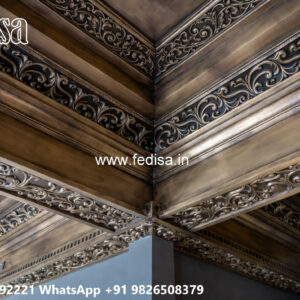Wooden Classic Ceiling Design Wall False Ceiling Design No-10231