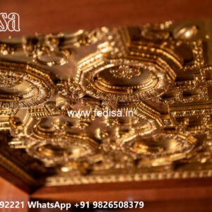 Wooden Classic Ceiling Design Wooden Pop Design For Hall No-10235