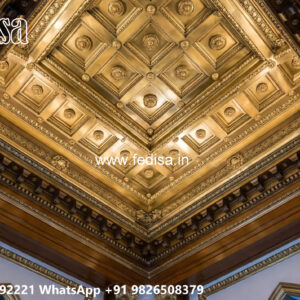Wooden Classic Ceiling Design Minus Plus Ka Design No-10252