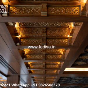 Wooden Classic Ceiling Design Murga Jali False Ceiling No-10258