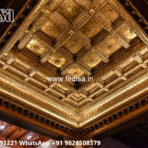 Wooden Classic Ceiling Design Simple Plaster Ceiling Design For Living Room No-10272