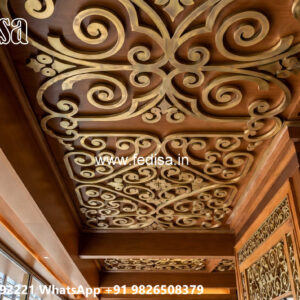Wooden Classic Ceiling Design Simple Pop Design 2026 Plus Minus No-10277