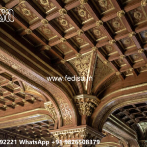 Wooden Classic Ceiling Design Pop Ke Naye Design No-10286