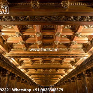 Wooden Classic Ceiling Design Ceiling Design Plaster No-10287