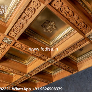 Wooden Classic Ceiling Design Pop Design Latest 2026 No-10294