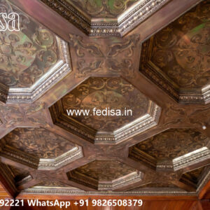 Wooden Classic Ceiling Design Pop Hall Design New No-10309