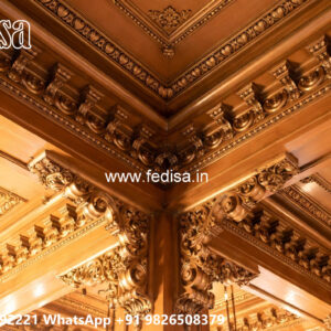 Wooden Classic Ceiling Design Pop Door Design No-10321