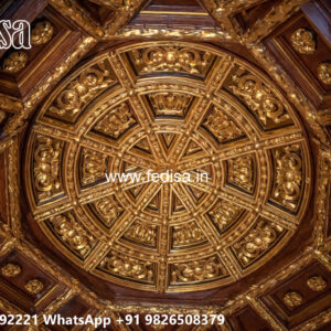 Wooden Classic Ceiling Design Ceiling Pop Design Hall No-10330