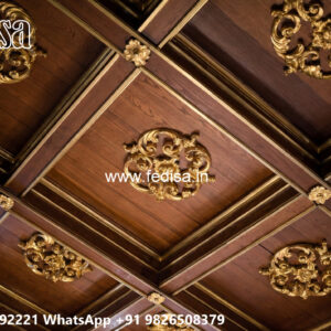 Wooden Classic Ceiling Design Wall Design Pop No-10343