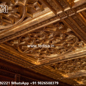 Wooden Classic Ceiling Design Room Pop Ceiling Design No-10345