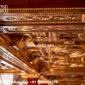 Wooden Classic Ceiling Design Pop Top Design No-10347