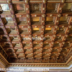 Wooden Classic Ceiling Design Pop Minus Plus Ke Design No-10366