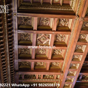 Wooden Classic Ceiling Design Pooja Room False Ceiling Design No-10368