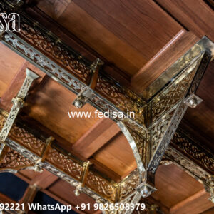 Wooden Classic Ceiling Design Pal Ceiling Work No-10376