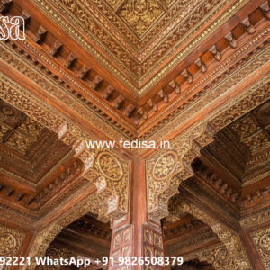 Wooden Classic Ceiling Design Minus Plus Pop Simple No-10392