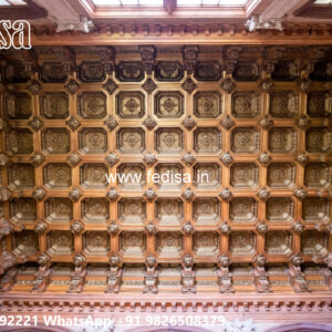 Wooden Classic Ceiling Design Door Pop Design No-10393