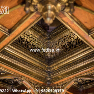 Wooden Classic Ceiling Design Pop Ke Chhat Ke Design No-10396