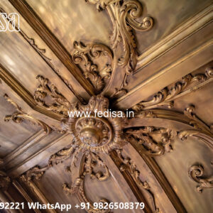 Wooden Classic Ceiling Design Hall Ceiling Design In Cement No-10400