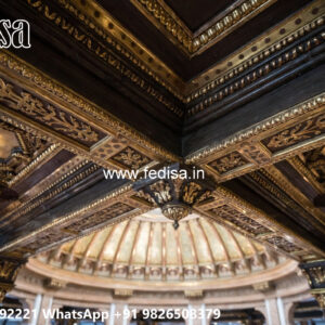 Wooden Classic Ceiling Design Pop Design Without False Ceiling No-10407