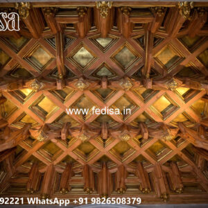 Wooden Classic Ceiling Design Pop Patti Design No-10414