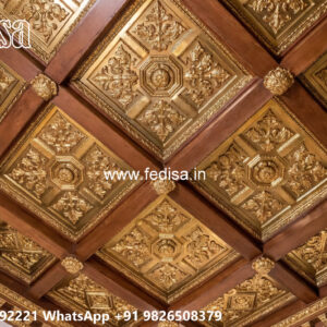 Wooden Classic Ceiling Design Office Pop Ceiling Design No-10421