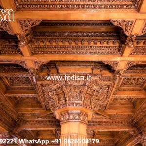 Wooden Classic Ceiling Design Fan Pop Design Color No-10425