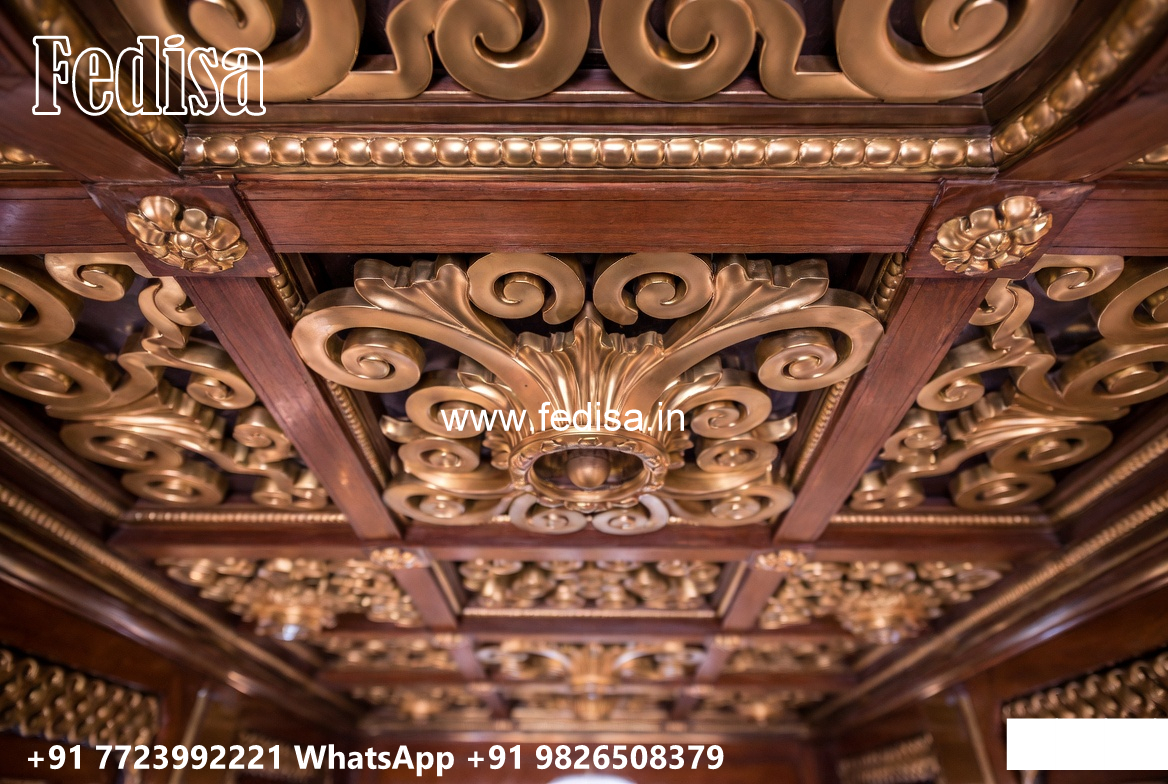 Wooden Classic Ceiling Design False Ceiling Round Design No-10437