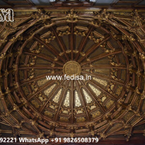 Wooden Classic Ceiling Design Pop Bedroom Design 2026 No-10443