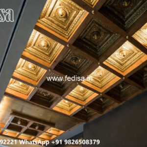 Wooden Classic Ceiling Design Latest Down Ceiling Design For Lobby No-10446