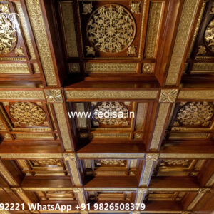 Wooden Classic Ceiling Design Pop Design Pop Design No-10450