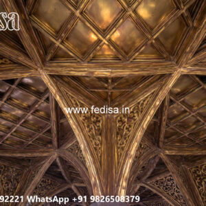 Wooden Classic Ceiling Design Down Ceiling Design For Hall No-10461