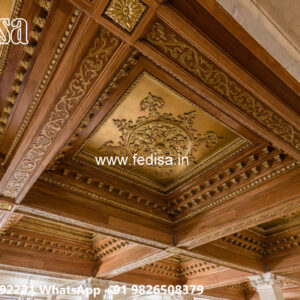 Wooden Classic Ceiling Design Plus Minus Design For Bedroom No-10466
