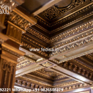 Wooden Classic Ceiling Design Ceiling Design Without Pop No-10471