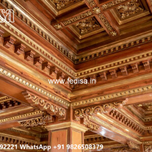 Wooden Classic Ceiling Design Latest Pop Design For Porch No-10472