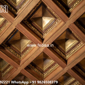 Wooden Classic Ceiling Design Jitendra Pop Design No-10474