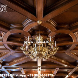 Wooden Classic Ceiling Design Jali False Ceiling No-10509