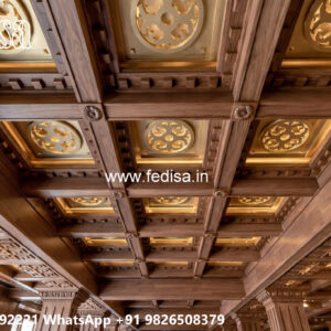 Wooden Classic Ceiling Design Pop Fan Ring Design No-10514