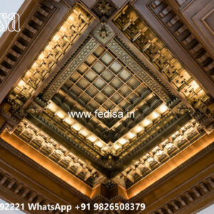 Wooden Classic Ceiling Design Latest Pop Tv Stand Design No-10525