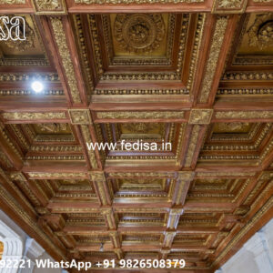 Wooden Classic Ceiling Design Pooja Room Pop Simple Design No-10526